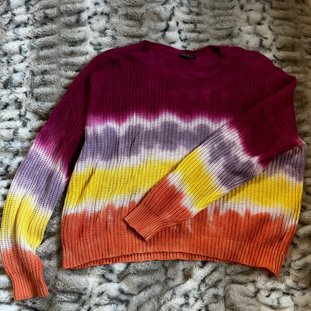 Wild Fable Multicolor Tie-Dye Sweater